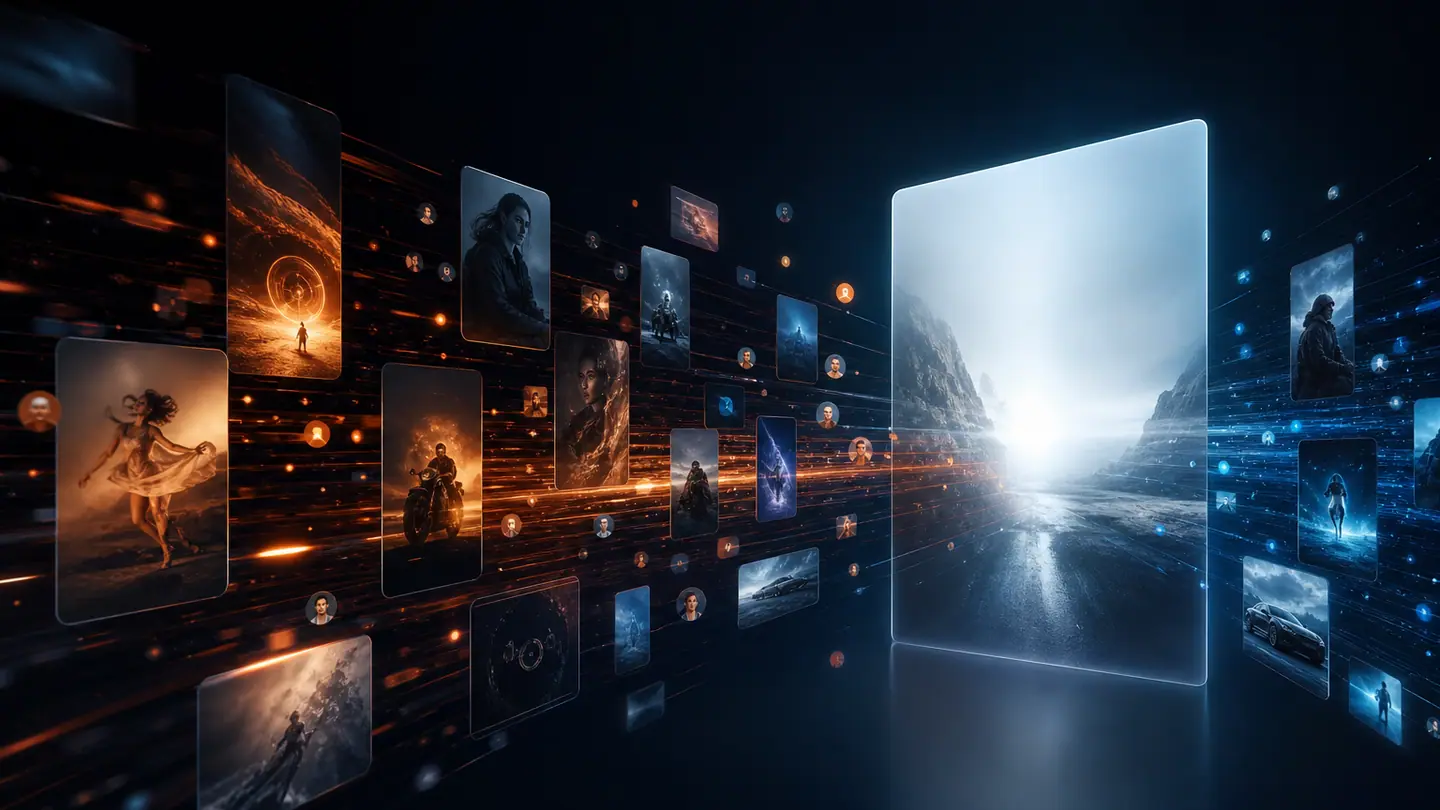 Campaign media converges on a bright digital destination.